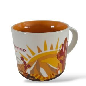 Starbucks Phoenix You Are Here Mug Collection 14 Oz Mug Orange Cream Desert